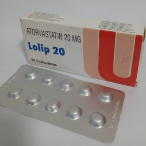 Atorvastatin(lolip) 20mg/30 tabs