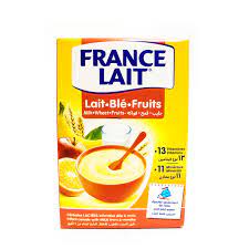 FRANCE LAIT céréales lactees Blé-et fruits 6mois