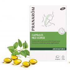 pranarom aromaforce capsules nez-gorge/30caps