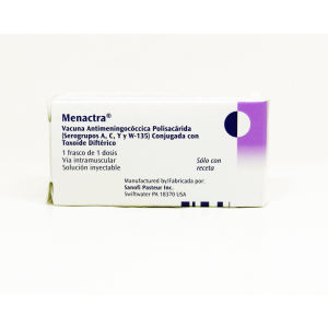 VACCIN MENACTRA (ANTIMENINGOCOCCIQUE) 0.5ML 1 VIAL