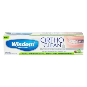 WISDOM ORTHO CLEAN FLUORIDE TOOTHPASTE 100ML