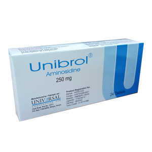 UNIBROL (AMINOSIDINE) 250MG [24 Tabs]