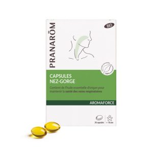 AROMAFORCE CAPSULES NEZ-GORGE PRANAROM