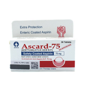 ASCARD (ACETYLSALICYLIC ACID) 75MG