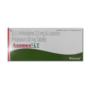 ASOMEX-LT(AMLODIPINE ET LOSARTAN) [60tabs]