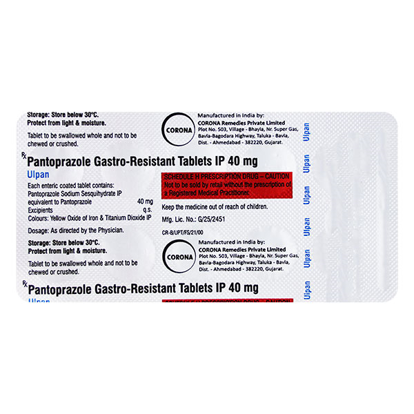 ULPAN-40 (PANTOPRAZOLE) [10 Tabs]