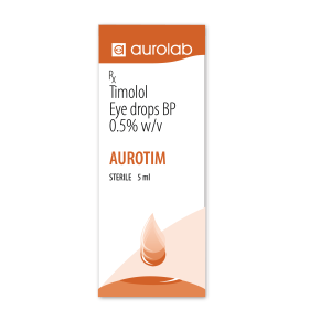AUROTIM (TIMOLOL) 0.5% COLLYRE 5ML