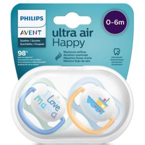 AVENT SUCETTE ANIMALS 0-6M 2PCES HAPPY