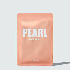Lapcos pearl sheet mask with probiotics to brighten and clarify skin