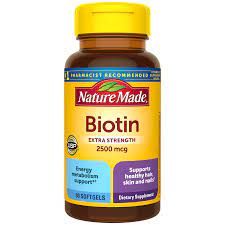 Nature made hair skin and nails with biotin 2500mcg